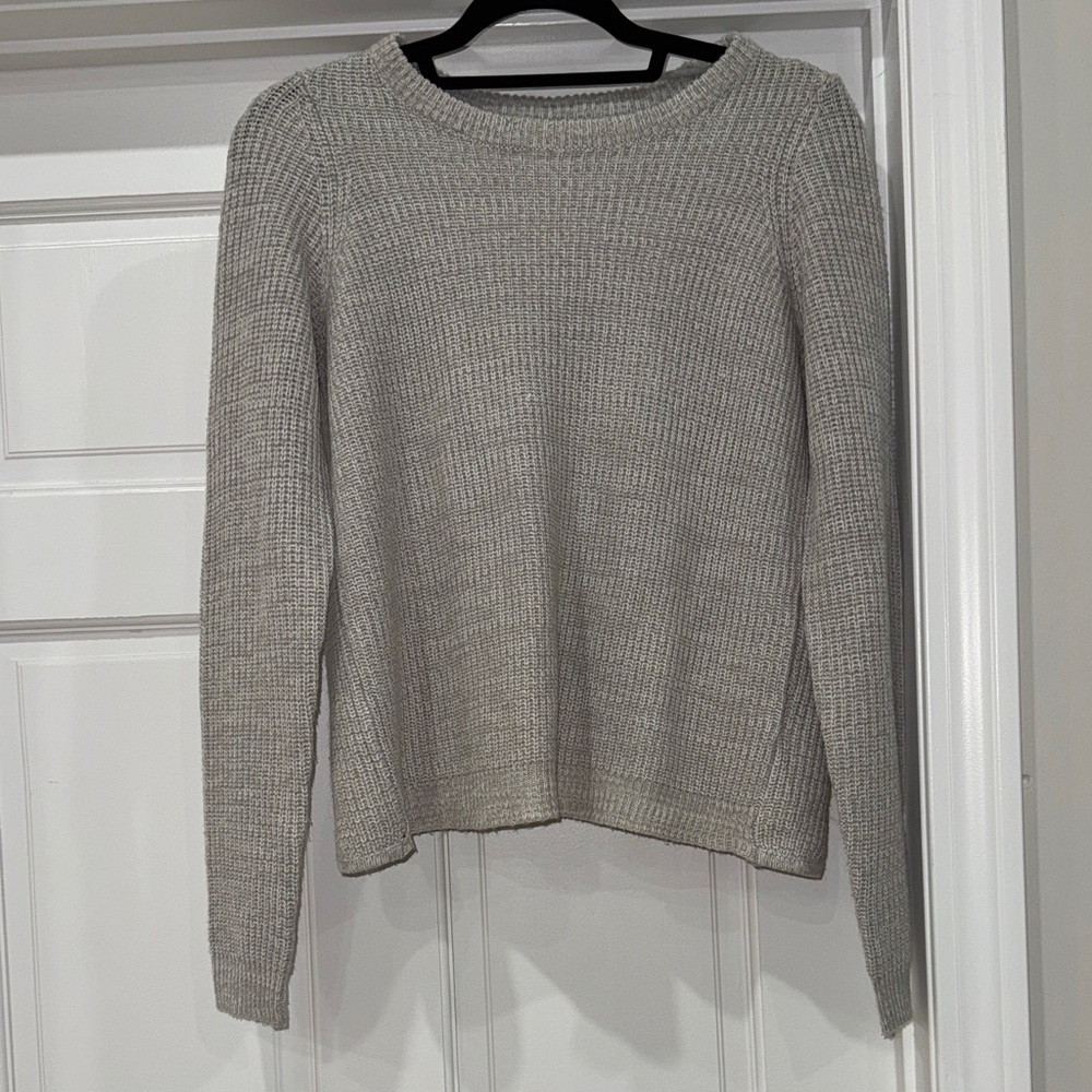 Veto Moda Gray Women's Open Back Sexy Sweater